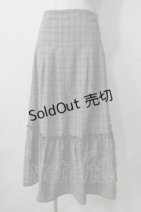 axes femme / 合皮サス付ハイウエストスカート M 黒 Y-25-07-03-107-AX-SK-SZ-ZY
