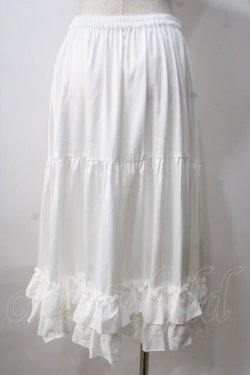 画像2: axes femme kawaii / ミディフリルペチスカート M 白 Y-25-07-03-109-AX-SK-SZ-ZY