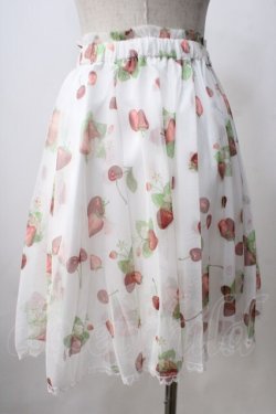 画像2: Secret Honey / ストロベリーチュールスカート  白 Y-25-07-03-125-CA-SK-AS-ZY