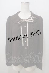 Ank Rouge / プードル刺繍ブラウス M ブラウン Y-25-07-03-016-CA-BL-SZ-ZY