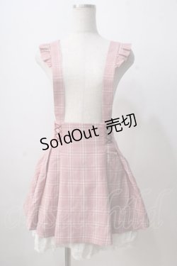 画像1: Secret Honey / チェックスカート  赤 Y-25-07-03-127-CA-SK-AS-ZY