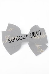 Jane Marple / ロゴリボンのヘアコサージュ   Y-25-07-03-002-JM-ZA-SZ-ZY