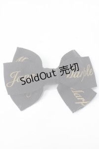 Jane Marple / ロゴリボンのヘアコサージュ   Y-25-07-03-002-JM-ZA-SZ-ZY