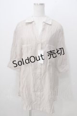 axes femme / シアースキッパーロングシャツ M ベージュ Y-25-07-03-017-AX-BL-SZ-ZI