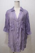 axes femme / シアースキッパーロングシャツ M ラベンダー Y-25-07-03-018-AX-BL-SZ-ZY