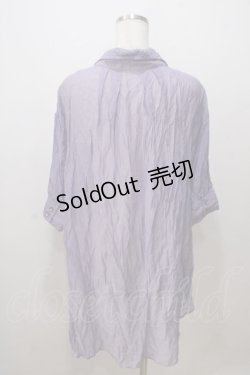 画像2: axes femme / シアースキッパーロングシャツ M ラベンダー Y-25-07-03-018-AX-BL-SZ-ZY