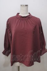 画像1: axes femme / シャビーシックフラワー柄ブラウス M ピンク Y-25-07-03-019-AX-BL-SZ-ZI (1)