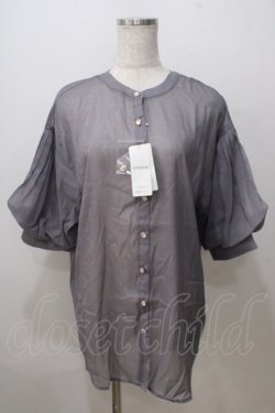 画像1: axes femme / ラメシアーシャツ F グレー Y-25-07-03-020-AX-BL-SZ-ZY