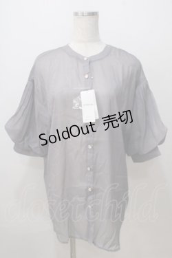 画像1: axes femme / ラメシアーシャツ F グレー Y-25-07-03-020-AX-BL-SZ-ZT019