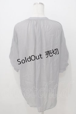 画像2: axes femme / ラメシアーシャツ F グレー Y-25-07-03-020-AX-BL-SZ-ZT019