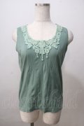 axes femme / ビジュータンクトップ M ミント Y-25-07-03-025-AX-TO-SZ-ZY