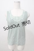axes femme / ビジュータンクトップ M ミント Y-25-07-03-025-AX-TO-SZ-ZY