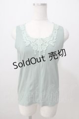 axes femme / ビジュータンクトップ M ミント Y-25-07-03-025-AX-TO-SZ-ZY