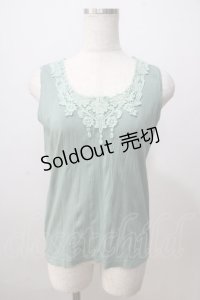axes femme / ビジュータンクトップ M ミント Y-25-07-03-025-AX-TO-SZ-ZY