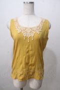 axes femme / ビジュータンクトップ M イエロー Y-25-07-03-026-AX-TO-SZ-ZY