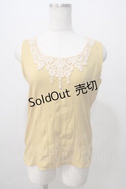 画像1: axes femme / ビジュータンクトップ M イエロー Y-25-07-03-026-AX-TO-SZ-ZY