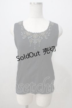 画像1: axes femme / ビジュータンクトップ M 黒 Y-25-07-03-027-AX-TO-SZ-ZY
