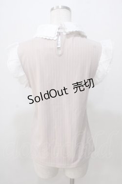 画像2: axes femme / 繊細刺繍二枚襟ノースリプルオーバー M モカ Y-25-07-03-029-AX-TO-SZ-ZY
