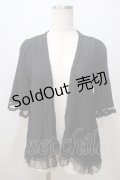 axes femme / BACKティアードカーデ M 黒 Y-25-07-03-031-AX-TO-SZ-ZY