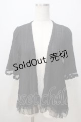 axes femme / BACKティアードカーデ M 黒 Y-25-07-03-031-AX-TO-SZ-ZY