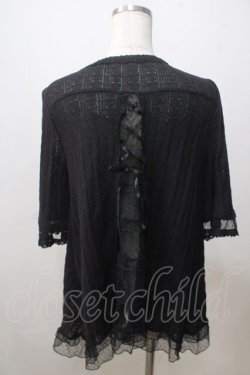 画像2: axes femme / BACKティアードカーデ M 黒 Y-25-07-03-031-AX-TO-SZ-ZY