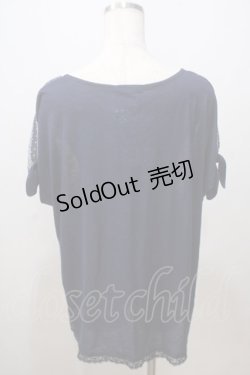画像2: axes femme / 花×ドットトップス M 紺 Y-25-07-03-032-AX-TO-SZ-ZY