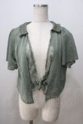 axes femme / 前結びショートトッパー M カーキ Y-25-07-03-036-AX-TO-SZ-ZY