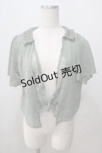 axes femme / 前結びショートトッパー M カーキ Y-25-07-03-036-AX-TO-SZ-ZI