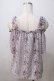 画像2: axes femme POETIQUE / 肩リボンオフショルブラウス M ラベンダー Y-25-07-03-040-AX-BL-SZ-ZY (2)