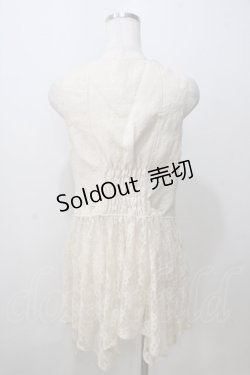 画像2: axes femme / レース使いJQロングベスト M 生成り Y-25-07-03-043-AX-TO-SZ-ZY