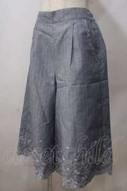 画像3: axes femme / ストライプ刺繍入りセットアップ M グレー Y-25-07-03-044-AX-OP-SZ-ZY