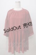 axes femme / ドットドビーブラウス M 赤 Y-25-07-03-046-AX-BL-SZ-ZY