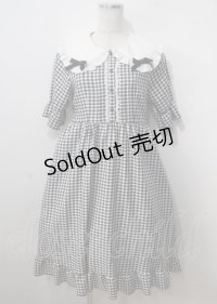 DearMyLove / シンプル丸襟リボンワンピース  チェック Y-25-07-06-046-EL-OP-SZ-ZY