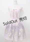 axes femme kawaii / ブルーミングガーデンジャンパースカート M ラベンダー Y-25-07-06-055-AX-OP-SZ-ZY