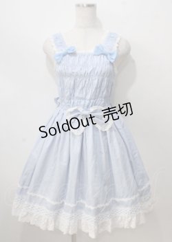 画像1: BABY,THE STARS SHINE BRIGHT / シャーリングプリンセスジャンパースカート  サックス Y-25-07-06-056-BA-OP-SZ-ZY