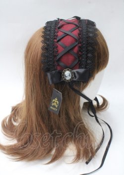 画像3: MIHO MATSUDA / HAT カメオモチーフヘッドドレス  黒 Y-25-07-06-009-GO-AC-AS-ZY