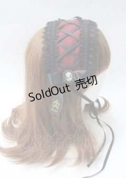 画像3: MIHO MATSUDA / HAT カメオモチーフヘッドドレス  黒 Y-25-07-06-009-GO-AC-AS-ZY