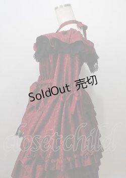 画像5: Vallee lys / Coquelicot Dress ミディアム丈 ジャガード  ワイン Y-25-07-06-060-GO-OP-SZ-ZS