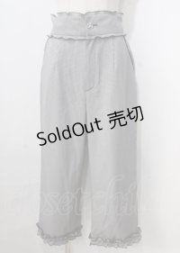 axes femme POETIQUE / ギンガムチェックフリルパンツ M 黒 Y-25-07-06-062-AX-PA-SZ-ZI