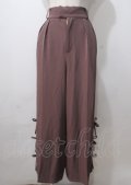 axes femme / サイドラインパンツ  モカ Y-25-07-06-069-AX-PA-SZ-ZY