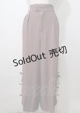 axes femme / サイドラインパンツ  モカ Y-25-07-06-069-AX-PA-SZ-ZI
