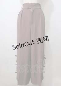 axes femme / サイドラインパンツ  モカ Y-25-07-06-069-AX-PA-SZ-ZI