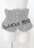 ATELIER PIERROT / フリルレースショートコルセット  黒 Y-25-07-06-073-EL-ZA-SZ-ZY