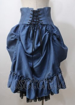 画像2: ATELIER PIERROT / バッスルコルセットスカート  青×黒 Y-25-07-06-074-EL-SK-SZ-ZY