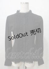 ATELIER PIERROT / Calmato Blouse  黒 Y-25-07-06-017-EL-BL-SZ-ZY