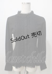 ATELIER PIERROT / Calmato Blouse  黒 Y-25-07-06-017-EL-BL-SZ-ZY