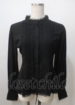 画像1: ATELIER PIERROT / Calmato Blouse  黒 Y-25-07-06-017-EL-BL-SZ-ZY