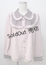 DearMyLove / ハートドットチュール重ねバックルブラウス  ピンク Y-25-07-06-020-EL-BL-SZ-ZY