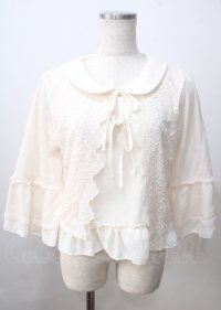 axes femme POETIQUE / レースレイヤードブラウス  生成り Y-25-07-06-026-AX-BL-SZ-ZY