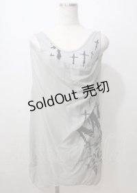 GHOST of HARLEM / シアー重ねタンクトップ  グレー Y-25-07-06-032-GL-TO-SZ-ZY